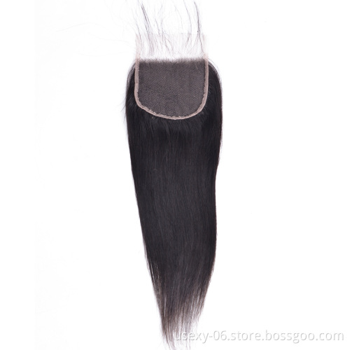 HD Lace High Definition Swiss Lace Closure Pre Plucked Straight Lace Closure With Baby Hair